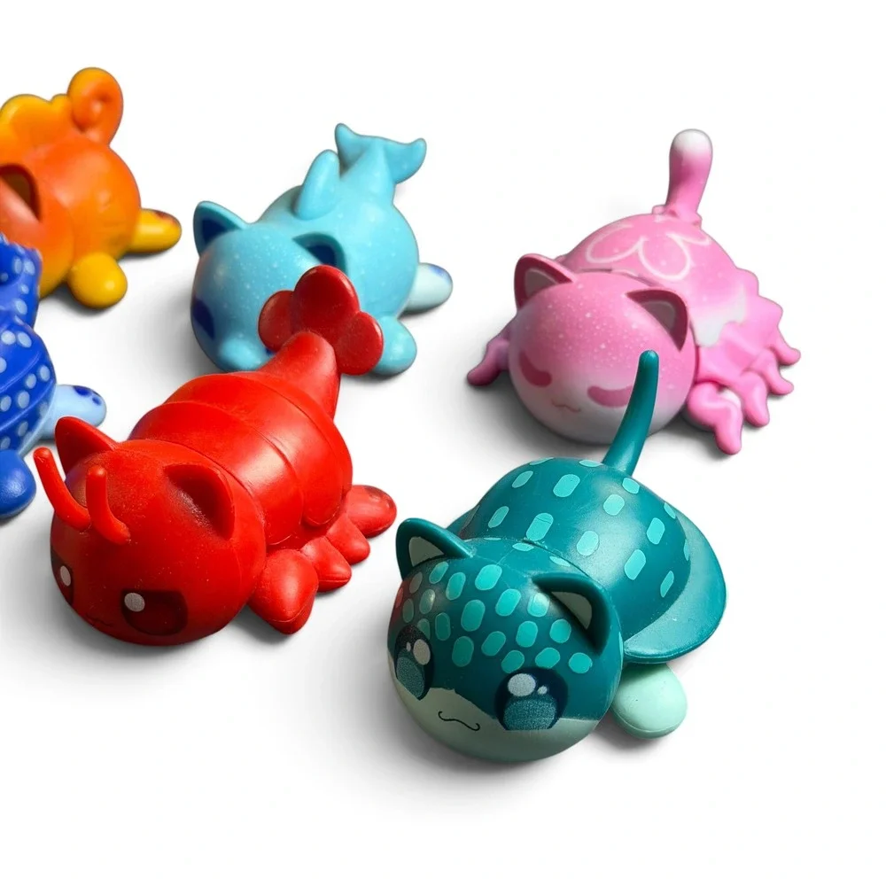 Aphmau Mystery MeeMeows Litter 4 Under the Sea Complete Set 8 Figures Cat Toys